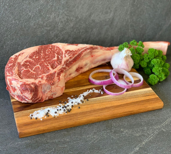Platinum Tomahawk ( Grain Fed Marble Score 5+)