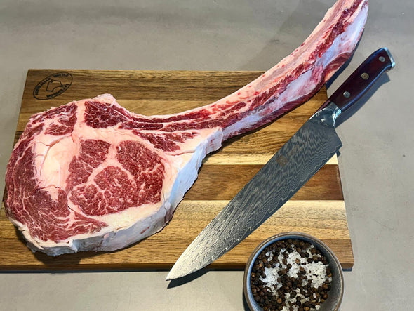 Platinum+ Tomahawk Angus Wagyu MBS6 ($108/kg)