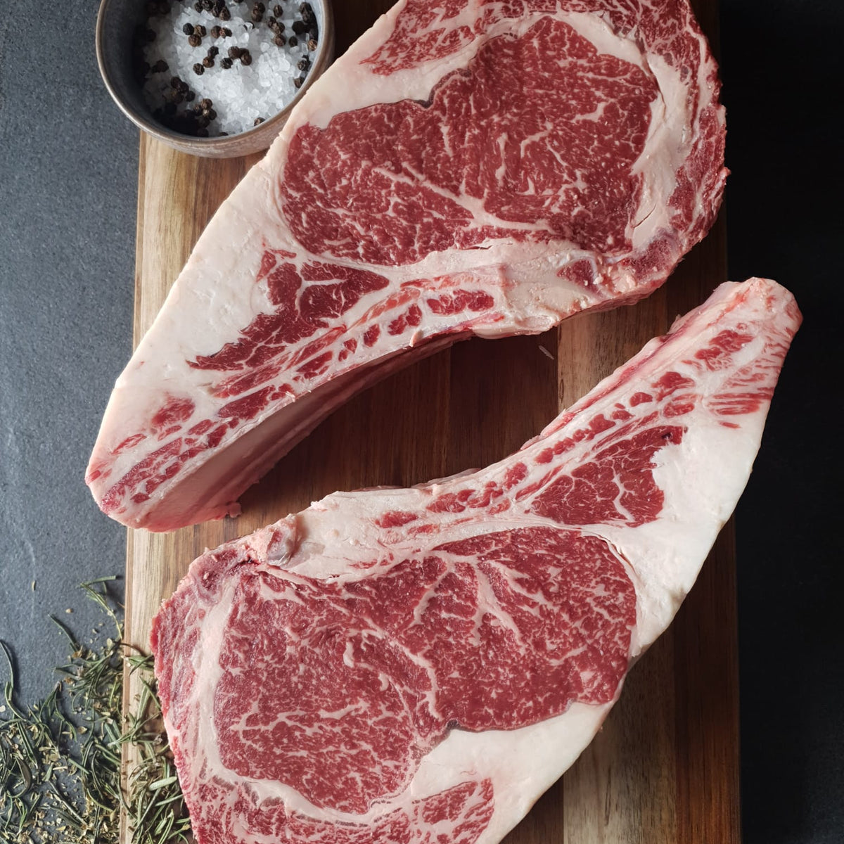 Platinum Bone In Rib Eye (Angus Grain Fed Marble 5+) – BayldonMeatOnline